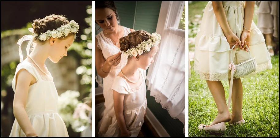 The bride and one of her precious flower girls. Such sweetness!