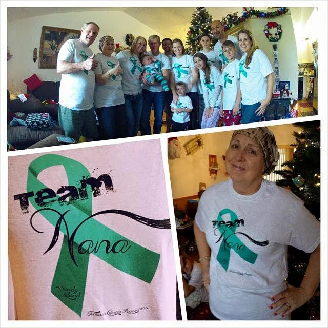MORE "TEAM NANA"... AMAZED THAT WE ALL GET TO CELEBRATE ANOTHER YEAR OF CHRISTMAS TOGETHER. FAR LEFT IS MY PRECIOUS STEP-DAD, WHO HAS LOVED US ALL SO WELL, BUT ESPECIALLY MY MOM THROUGHOUT THIS DIFFICULT JOURNEY.