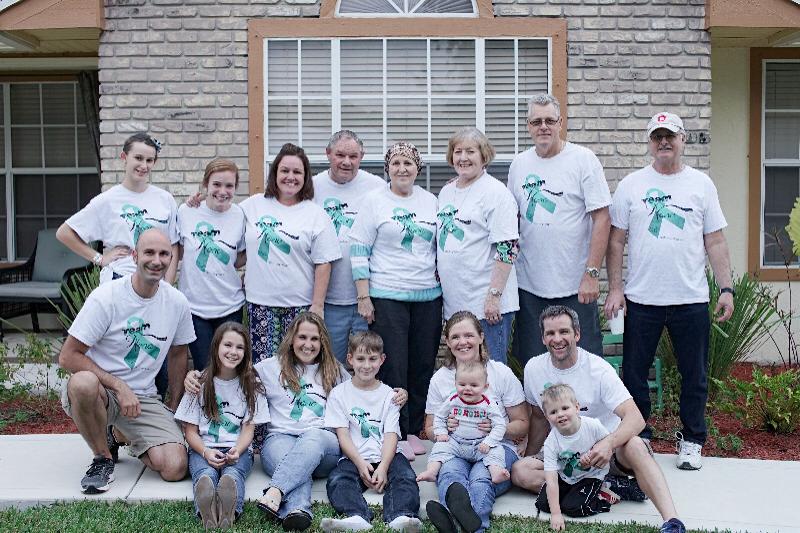 A SMALL PART OF OUR AMAZINGLY AWESOME AND HUGE FAMILY! SEE THE 2 STANDING 2nd & 3rd ONES IN FROM LEFT? THAT IS MY STEPSISTER AND HER DAUGHTER. THEY LIVE NEAR MY MOM AND WERE MOM'S RIGHT ARM THRU ALL THIS. MY TWIN & I COULDN'T HAVE GOTTEN THROUGH THIS WITHOUT THEM, FOR SURE! 