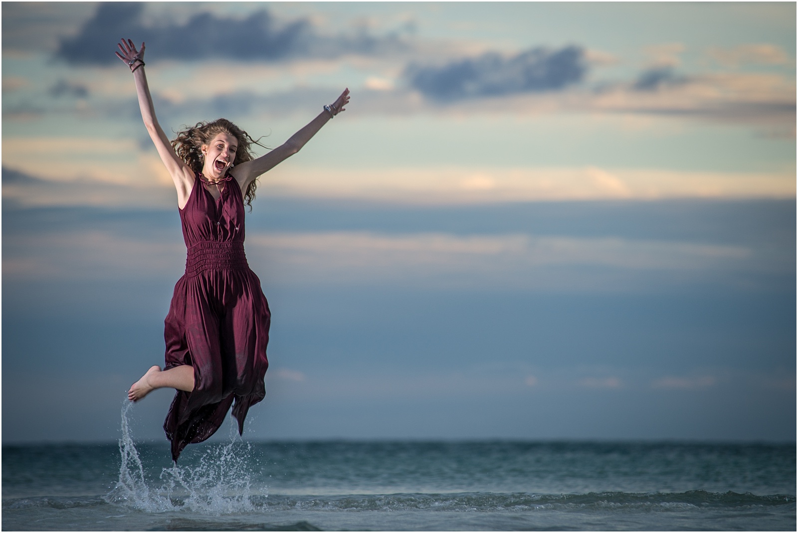 fun senior beach photos