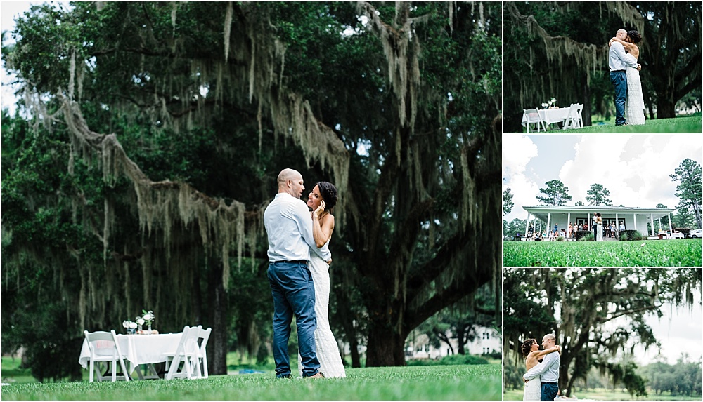 The First Dance! Under majestic oaks! Does it get any better?