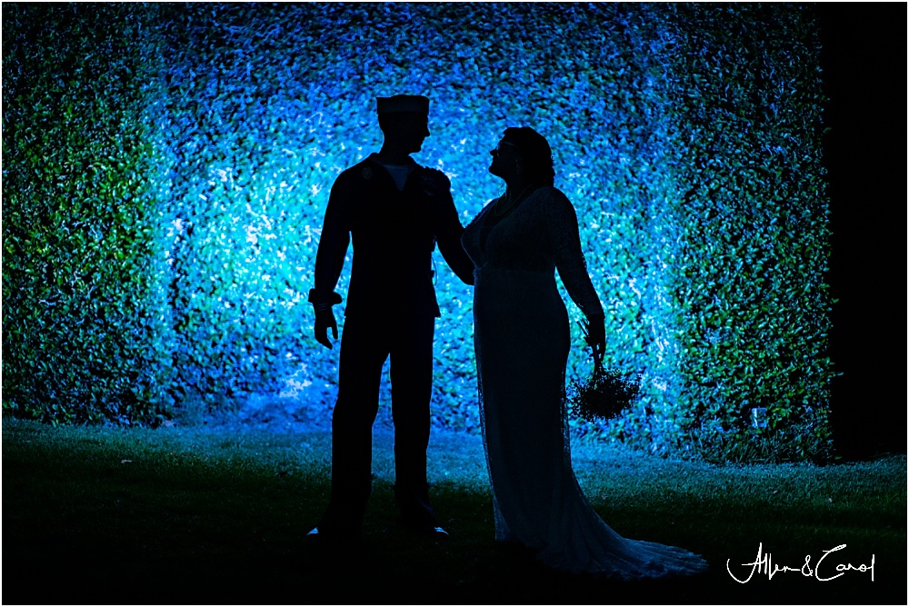  Although it was dark and everyone was tired, Matt &amp; Ashli hung in there for one more epic shot!  Allen loves playing with light and creating something for each client that is unique.  When our clients trust our vision, it makes our jobs so easy 