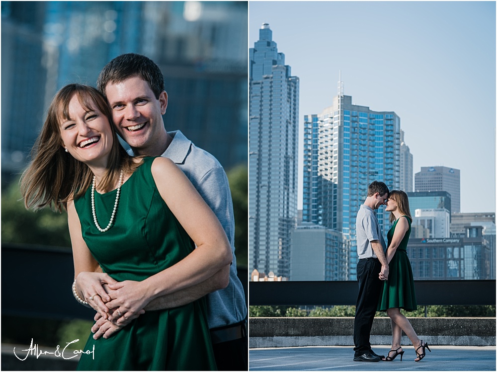 Atlanta Skyline Engagement photo