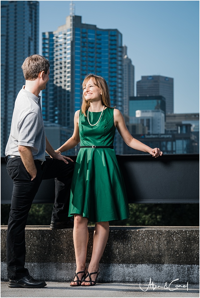 Atlanta Skyline Engagement Photos