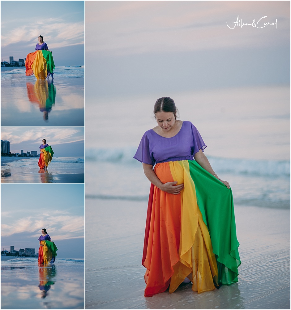 rainbow baby dress