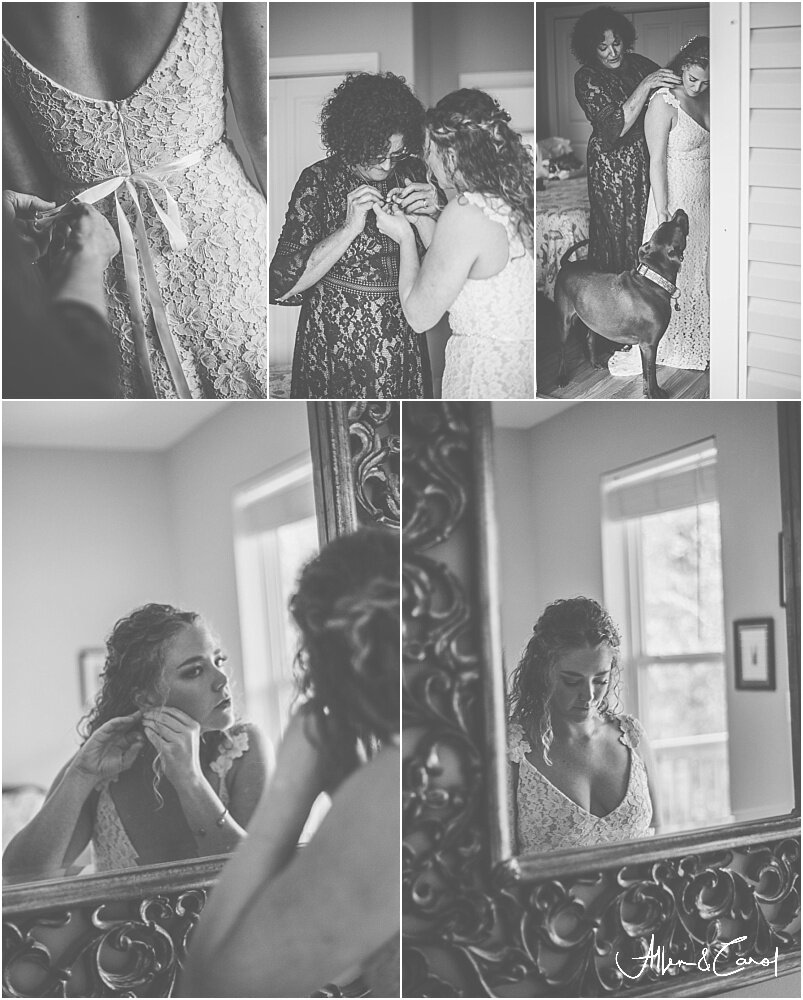  Quiet &amp; sweet getting ready moments with the bride and mother of the bride…oh and Jack, her adorable pup! 