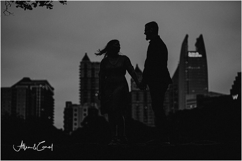  Allie and Ben in front of the Symphony Tower in downtown Atlanta. This was one of our favorite shots! 