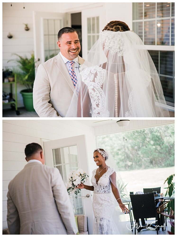  Such sweetness when the Bride gets to show off her dress to her groom!!! 