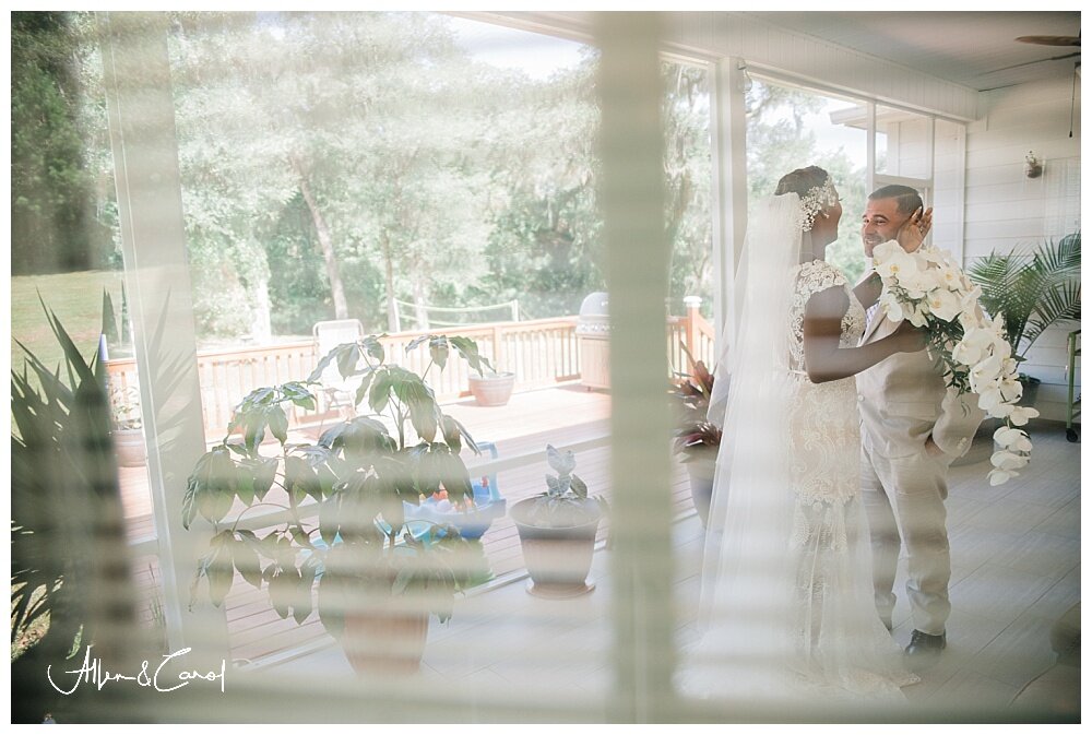  We always strive to capture these sweet moments while still giving the couple their privacy so it can be a quiet, intimate moment. Sometimes that means capturing it from behind a door, which can make for a super cool shot too. haha 