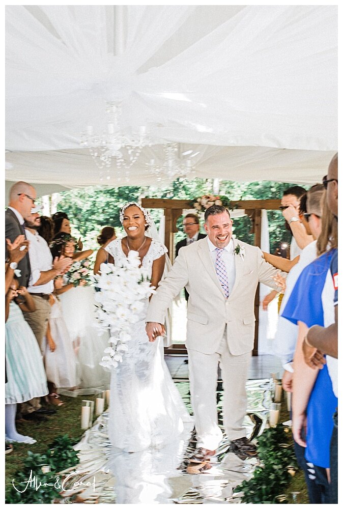  And again, one of our absolute favorite moments to capture is right after the “I-do” and kiss…the moment the couple takes their first few steps as Mr. and Mrs!  Such joy!! 