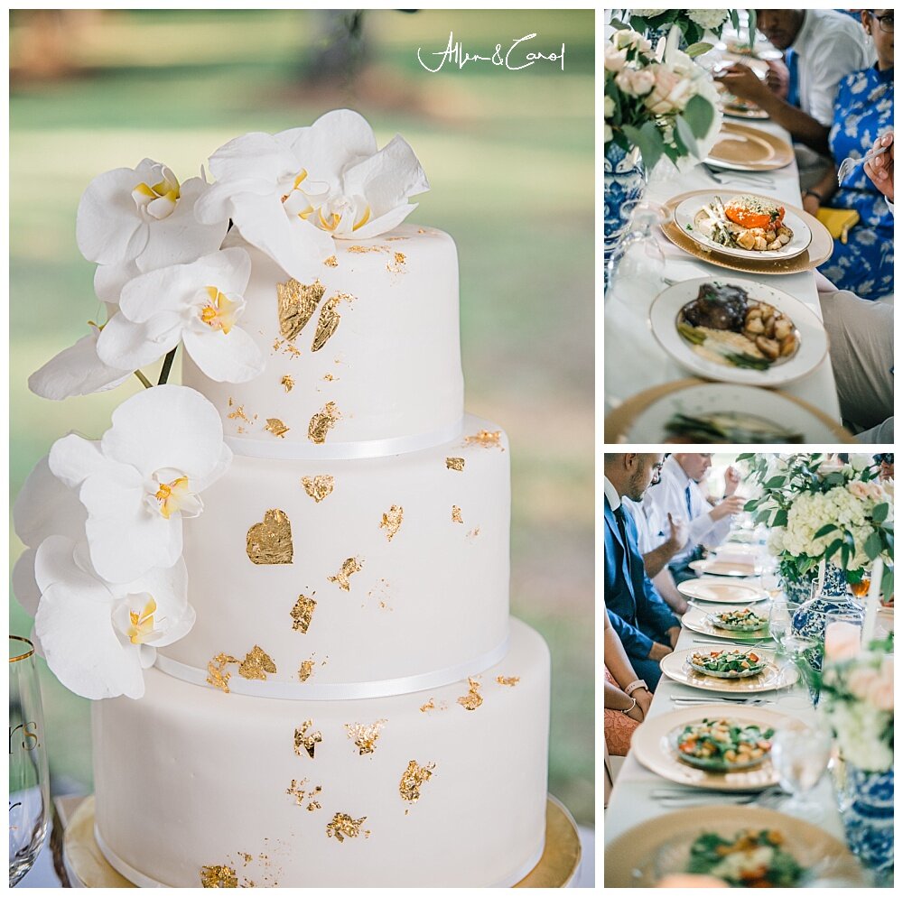  Well done  Artistic Confections  …that cake was Stunning!!!  And let me tell you this…  Catering Capers  did such a phenomonal job fixing and serving this food and catering to everyone in the heat!  How yummy does that food look? They were all so he