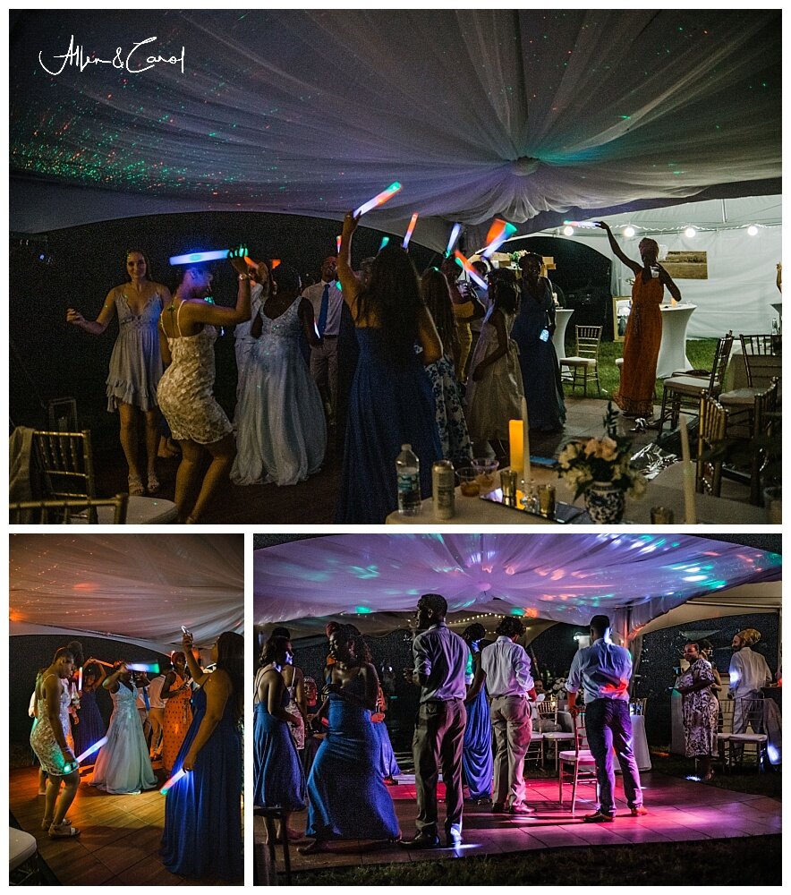   Abernathy Entertainment  kept the party going all night!  They were an absolute blast to work with.  The best part was at the end of the night, about the time we thought the party was over, they played one more song!! Since the Bride and Groom coul