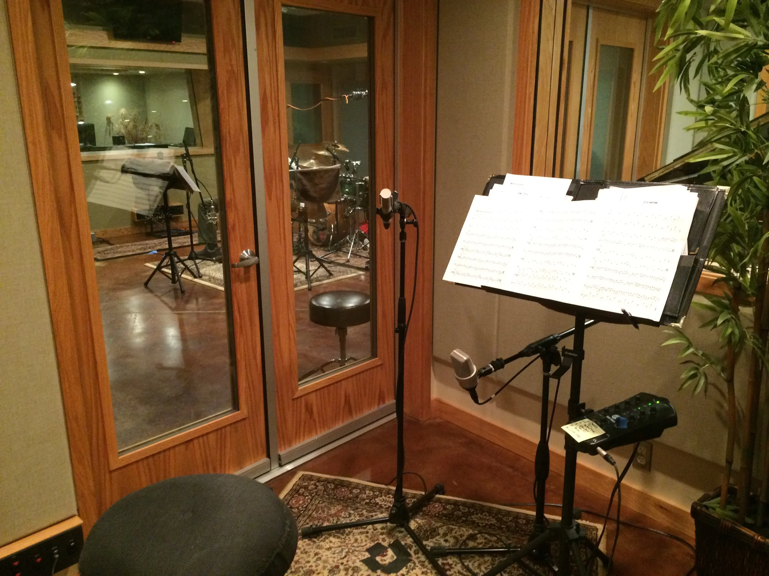 The beautiful Sound Temple recording studio in Asheville, NC. 
