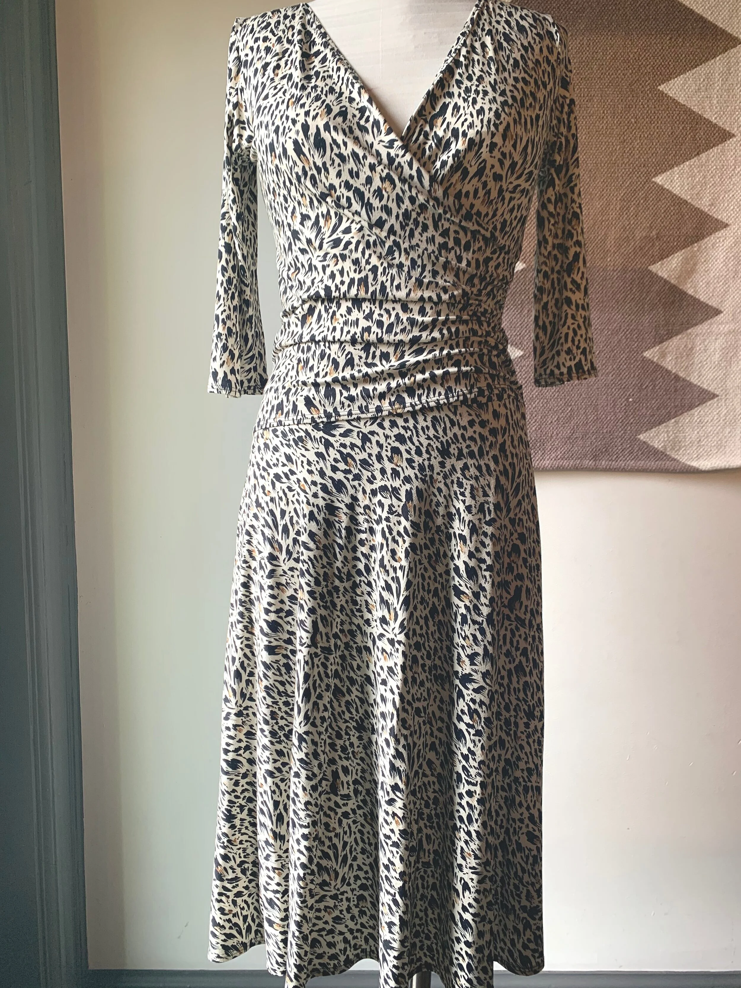 warehouse dash print dress