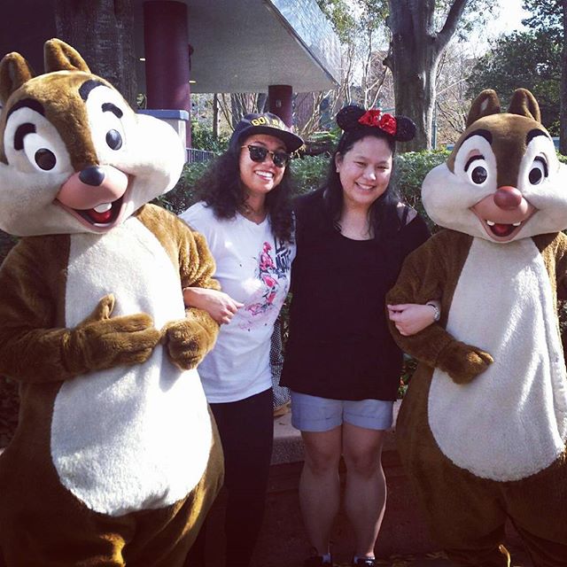 Out on the town 🐿🐿 #baes #chip #dale