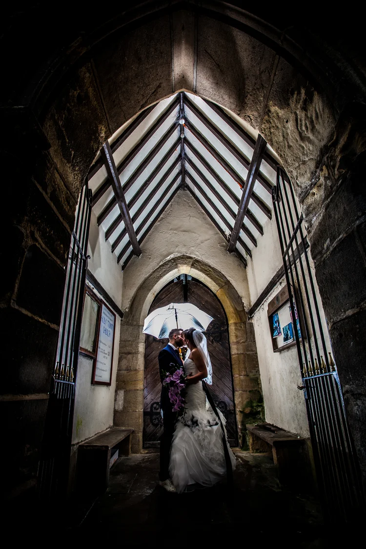 Kim and Dan's rainy wedding in Knaresborough and Harrogate — photo 10 of 28