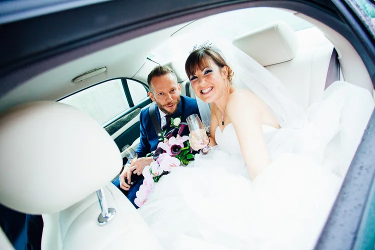 Kim and Dan's rainy wedding in Knaresborough and Harrogate — photo 13 of 28