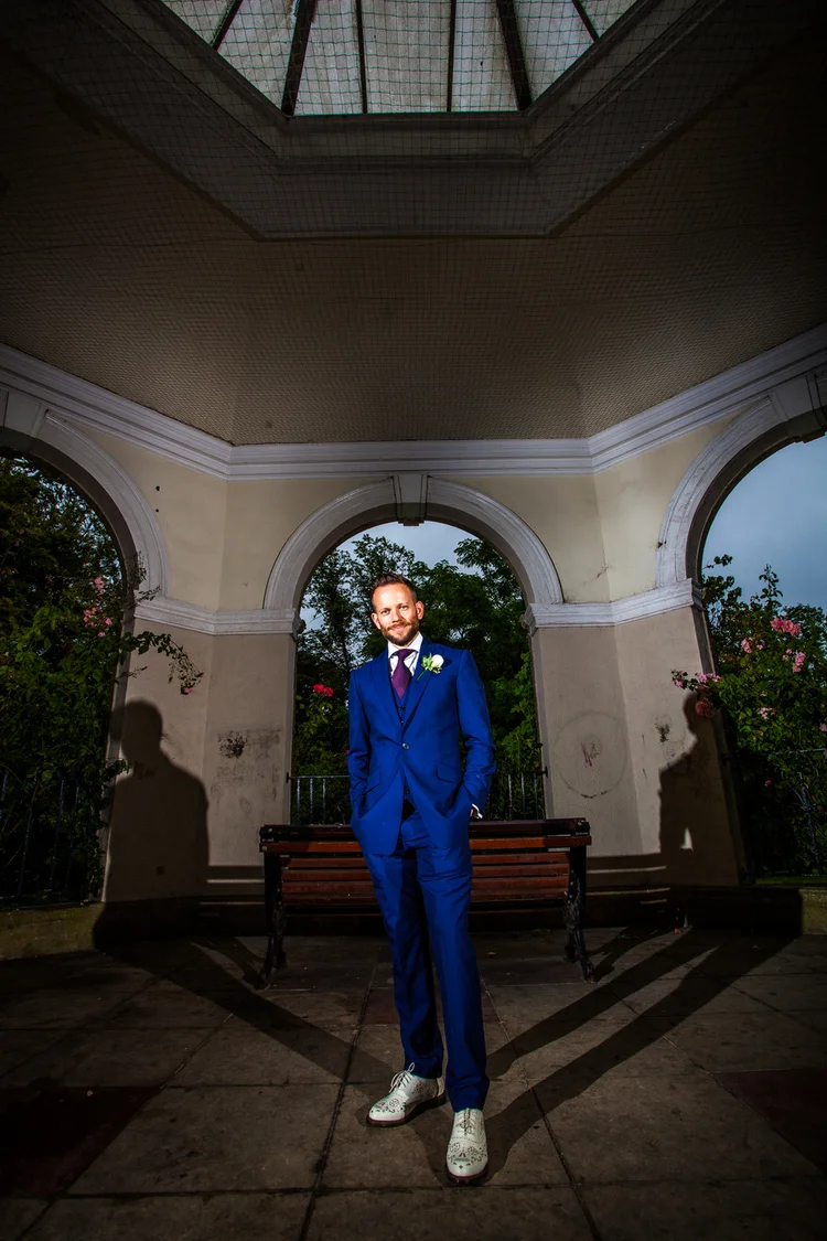 Kim and Dan's rainy wedding in Knaresborough and Harrogate — photo 18 of 28