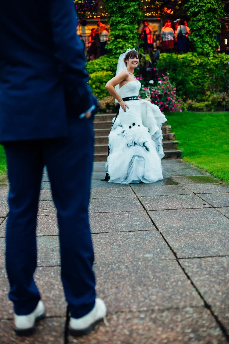 Kim and Dan's rainy wedding in Knaresborough and Harrogate — photo 25 of 28