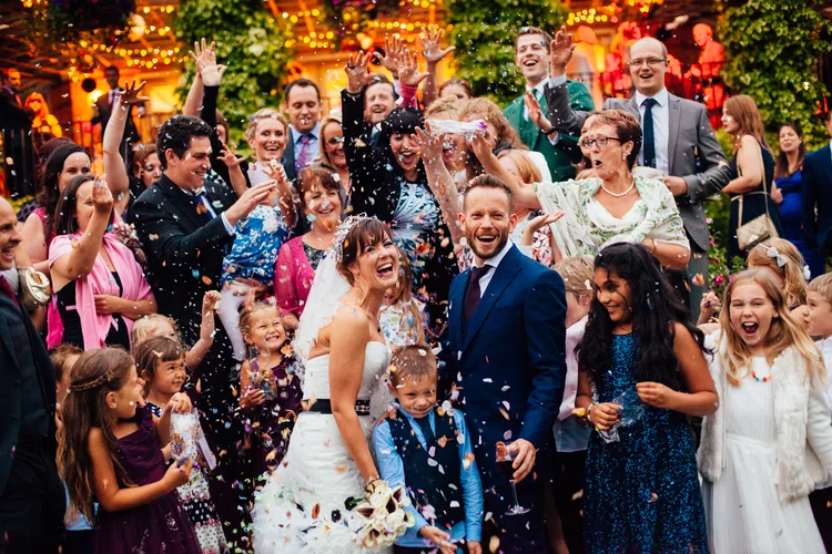 Kim and Dan's rainy wedding in Knaresborough and Harrogate — photo 26 of 28