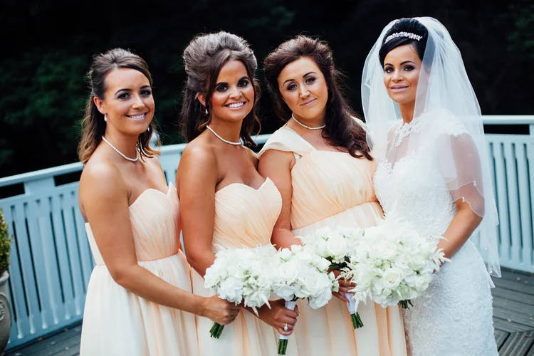 Jemma and Tom's summer wedding at Whitley Hall, Sheffield — photo 28 of 43