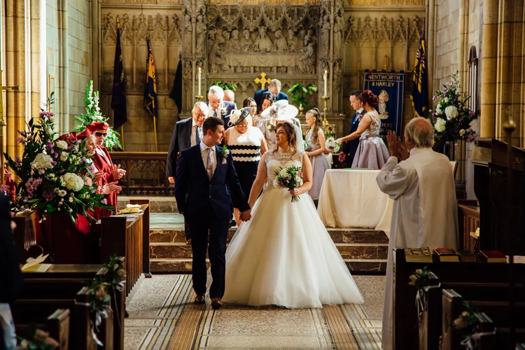 Ruth and Liam's wedding at Wentworth Church and 3 Acres, Shelley — photo 17 of 40