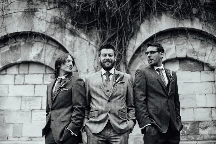 Helen and Simon's November wedding at Hazlewood Castle, York — photo 20 of 67