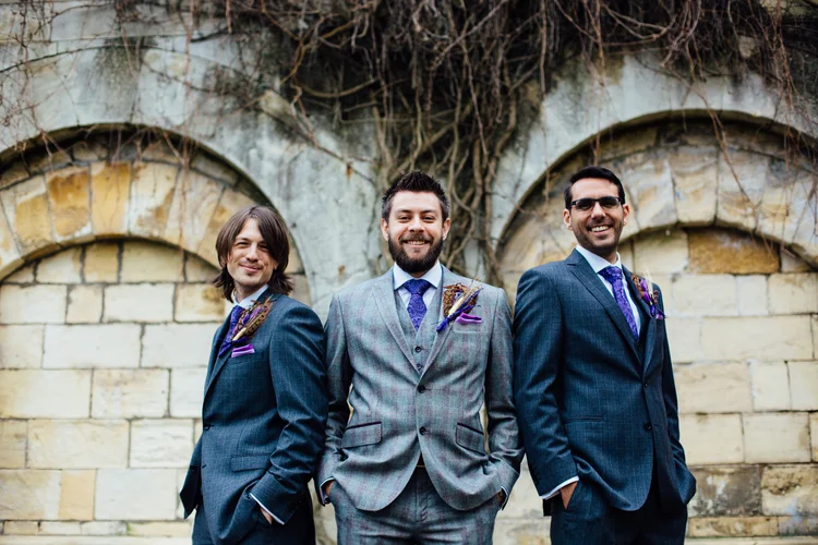 Helen and Simon's November wedding at Hazlewood Castle, York — photo 19 of 67