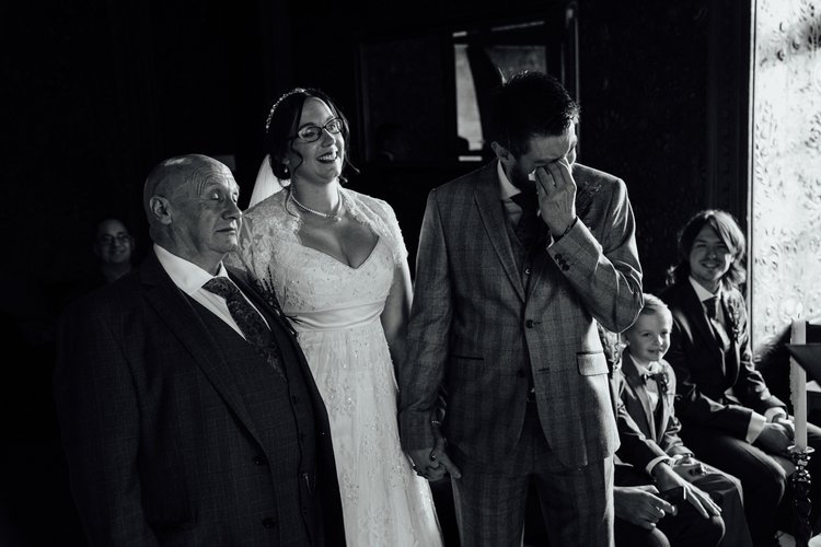 Helen and Simon's November wedding at Hazlewood Castle, York — photo 28 of 67