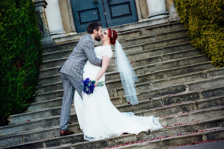 Helen and Simon's November wedding at Hazlewood Castle, York — photo 33 of 67