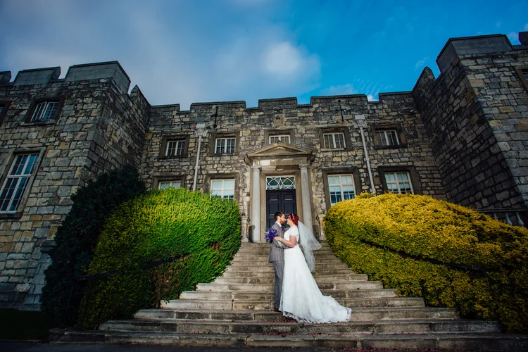 Helen and Simon's November wedding at Hazlewood Castle, York — photo 34 of 67