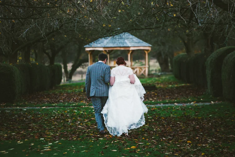 Helen and Simon's November wedding at Hazlewood Castle, York — photo 39 of 67