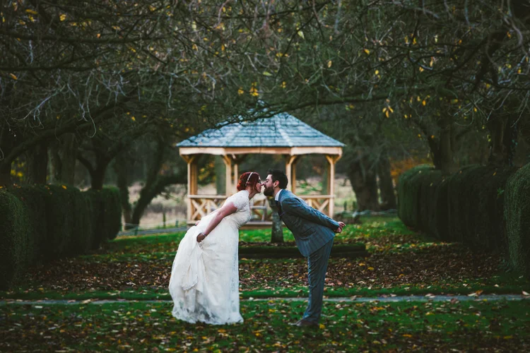 Helen and Simon's November wedding at Hazlewood Castle, York — photo 40 of 67