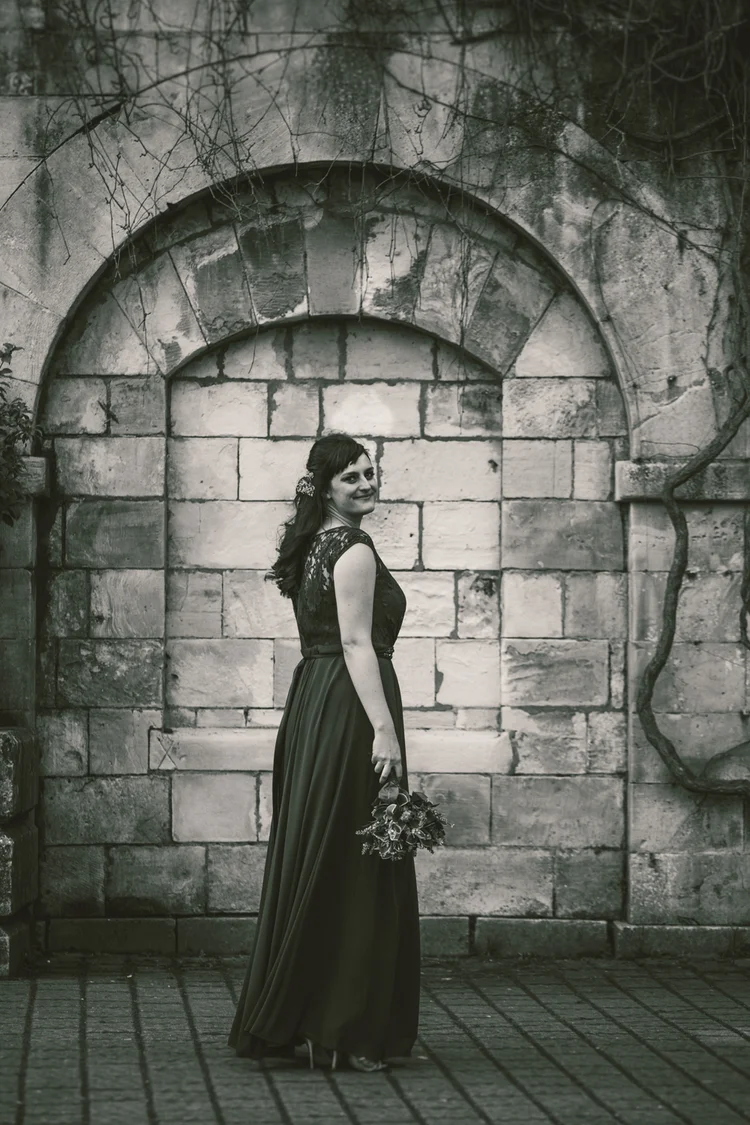 Helen and Simon's November wedding at Hazlewood Castle, York — photo 48 of 67