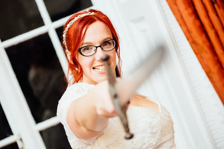Helen and Simon's November wedding at Hazlewood Castle, York — photo 54 of 67