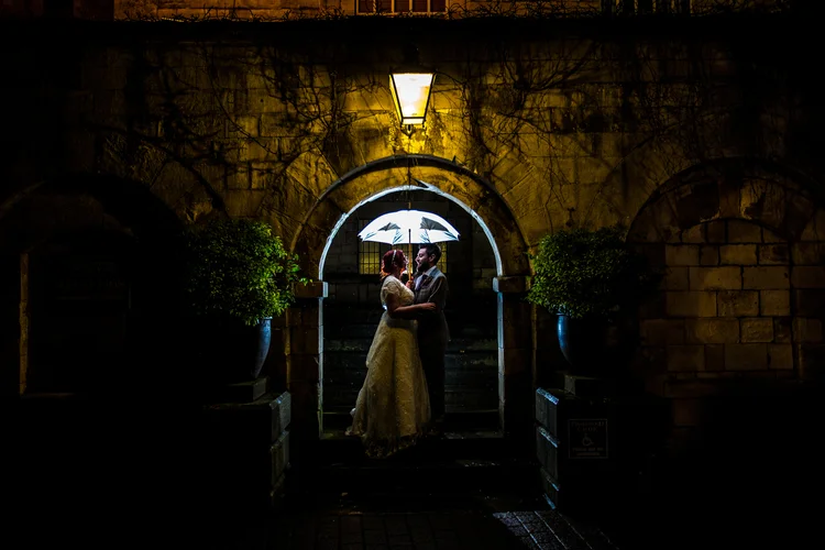 Helen and Simon's November wedding at Hazlewood Castle, York — photo 56 of 67