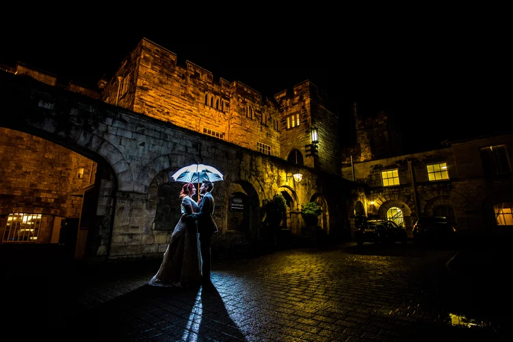 Helen and Simon's November wedding at Hazlewood Castle, York — photo 55 of 67