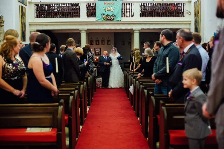 Helen and Simon's November wedding at Hazlewood Castle, York — photo 57 of 67