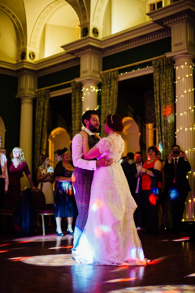 Helen and Simon's November wedding at Hazlewood Castle, York — photo 63 of 67