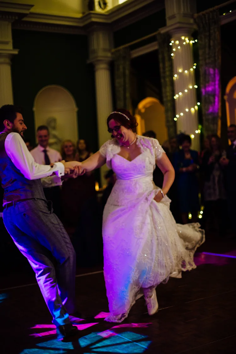 Helen and Simon's November wedding at Hazlewood Castle, York — photo 64 of 67