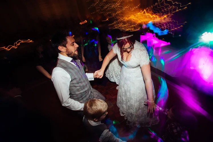 Helen and Simon's November wedding at Hazlewood Castle, York — photo 65 of 67