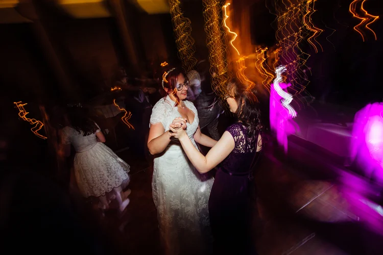 Helen and Simon's November wedding at Hazlewood Castle, York — photo 66 of 67