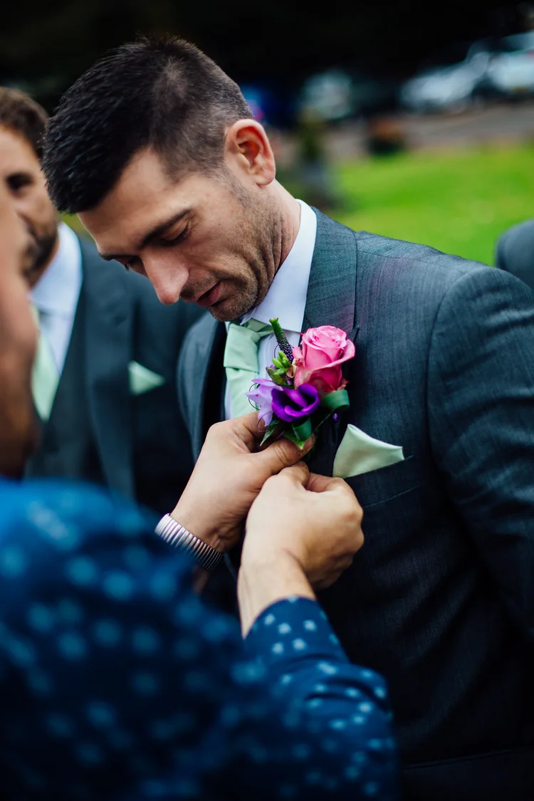 Emma and Tom's autumn wedding at Ringwood Hall, Chesterfield — photo 14 of 91