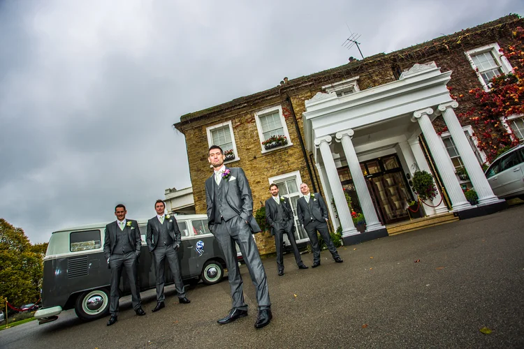 Emma and Tom's autumn wedding at Ringwood Hall, Chesterfield — photo 16 of 91