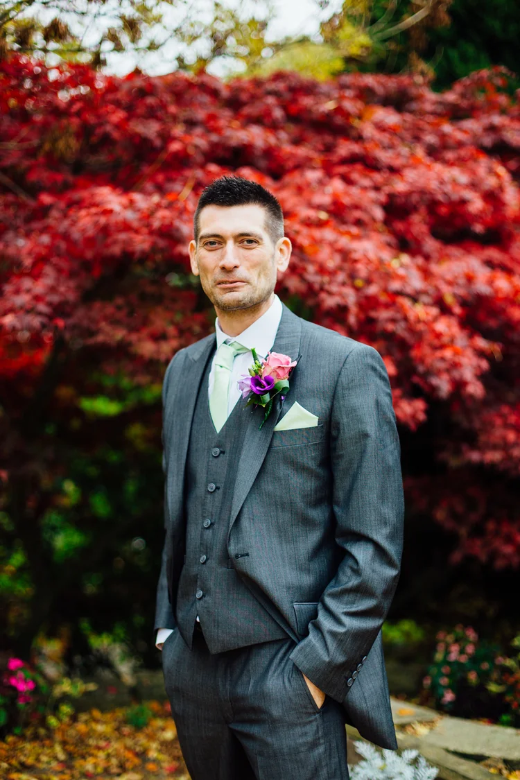 Emma and Tom's autumn wedding at Ringwood Hall, Chesterfield — photo 20 of 91