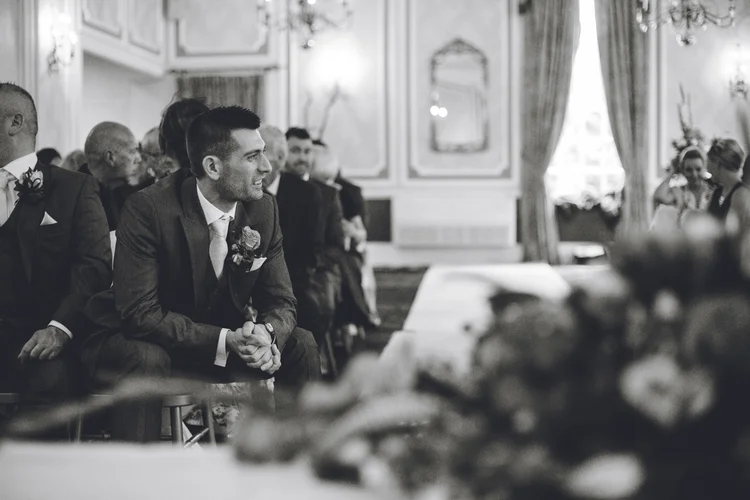 Emma and Tom's autumn wedding at Ringwood Hall, Chesterfield — photo 39 of 91