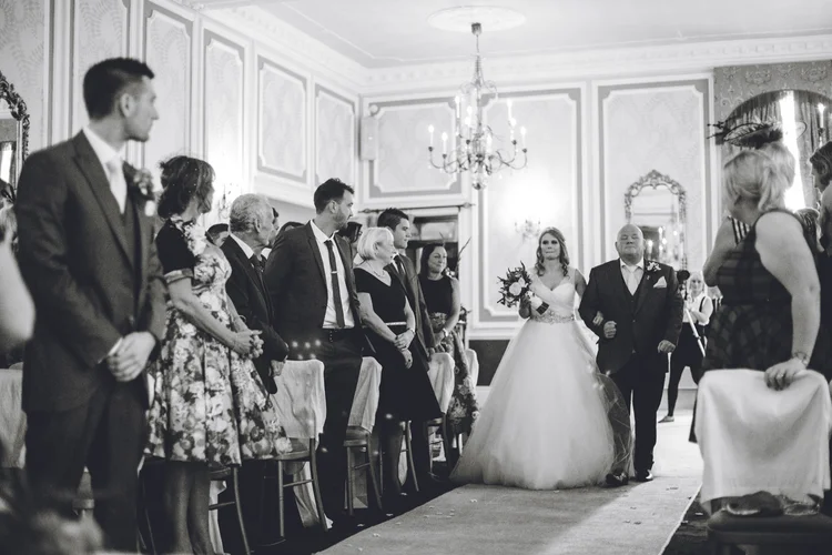 Emma and Tom's autumn wedding at Ringwood Hall, Chesterfield — photo 41 of 91