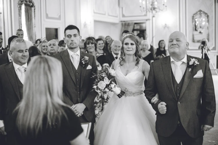 Emma and Tom's autumn wedding at Ringwood Hall, Chesterfield — photo 43 of 91
