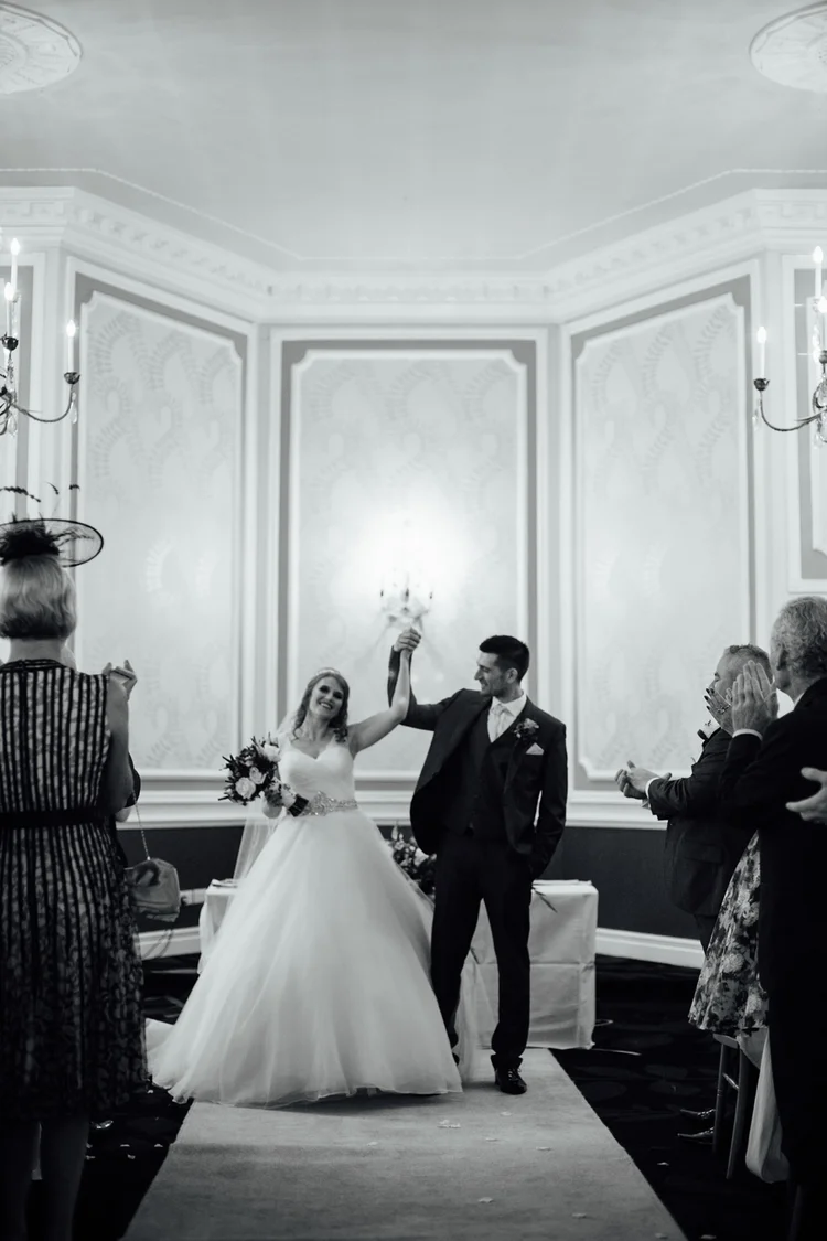 Emma and Tom's autumn wedding at Ringwood Hall, Chesterfield — photo 48 of 91