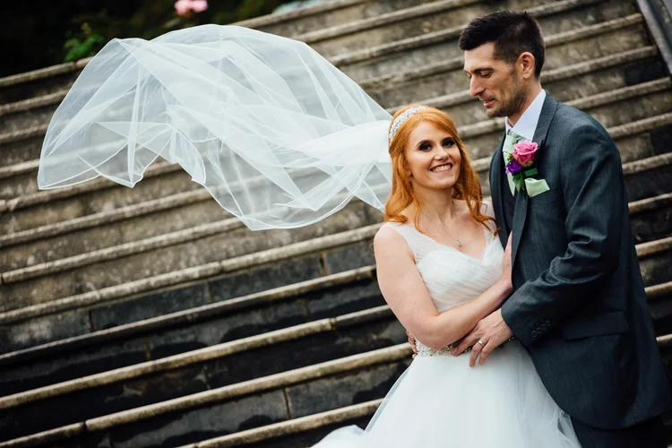 Emma and Tom's autumn wedding at Ringwood Hall, Chesterfield — photo 61 of 91